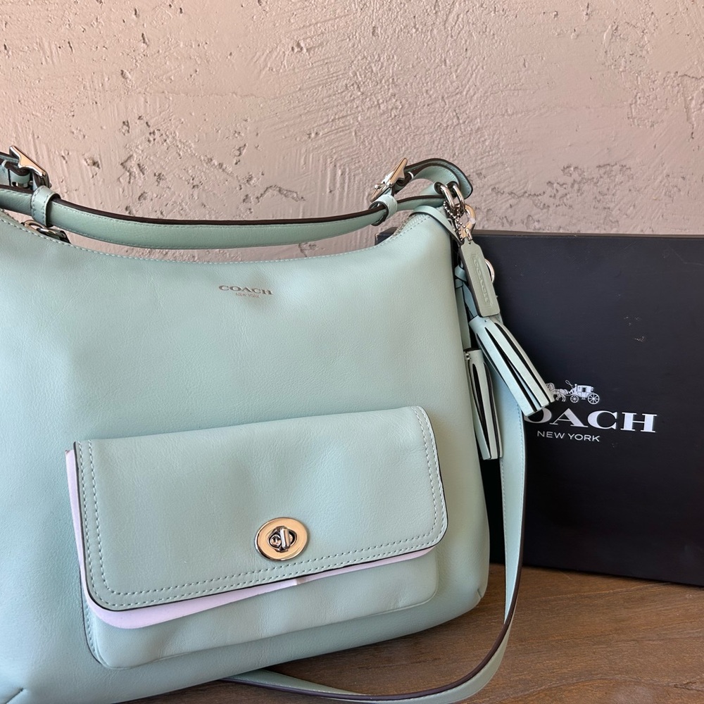 Legacy Courtenay Hobo In Leather Mint Green - Picture 4 of 5